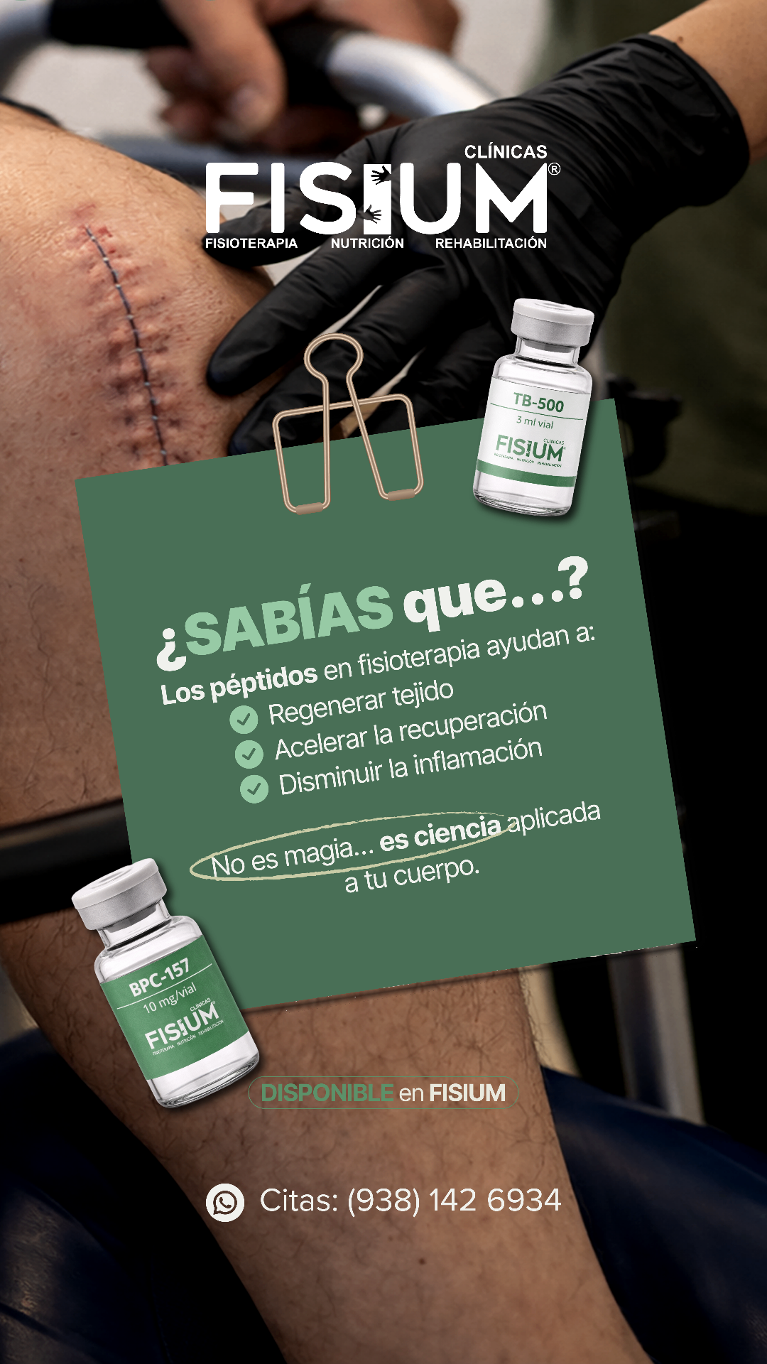 Péptidos para regeneración y recuperación